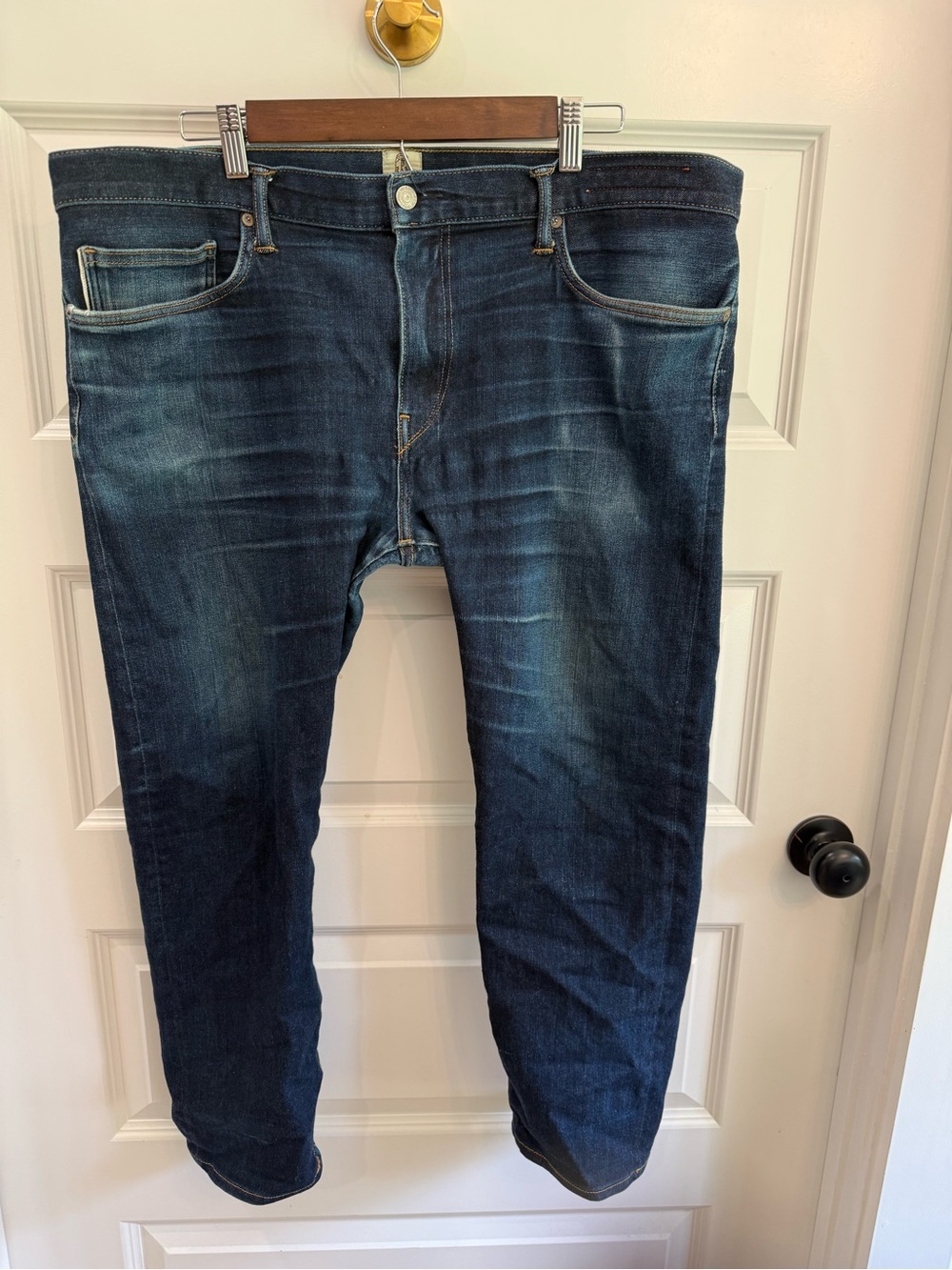 KATO by Hiroshi Kato The Pen Slim Jeans Indigo Raw Stretch Selvedge USA Made 40